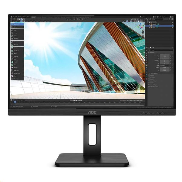 AOC P2 U27P2 LED display 68,6 см (27") 3840 x 2160 пиксела 4K Ultra HD Черен