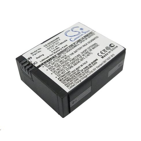 Real Power GoPro AHDBT-201, 601-00724-00A, 1ICP7/26/33-2 3.7V 1180mAh utángyártott akku Li-ion (GDB002MX) (GDB002MX)