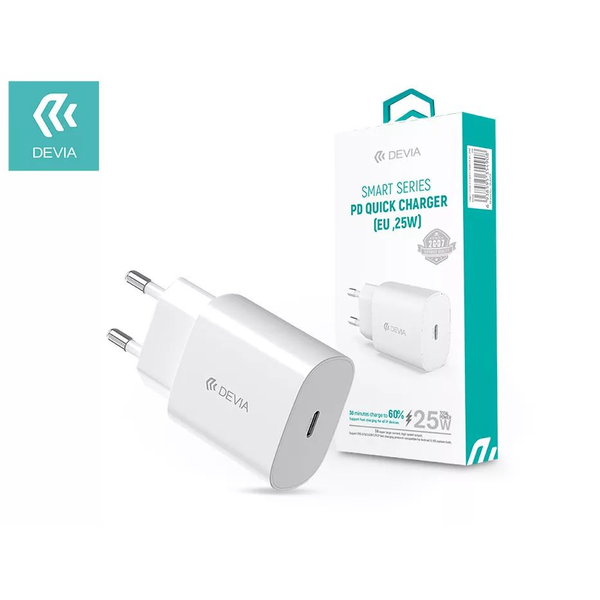 Devia hálózati töltő adapter Type-C 25W - Devia Smart Series PD3.0 Quick Charger (ST354908)