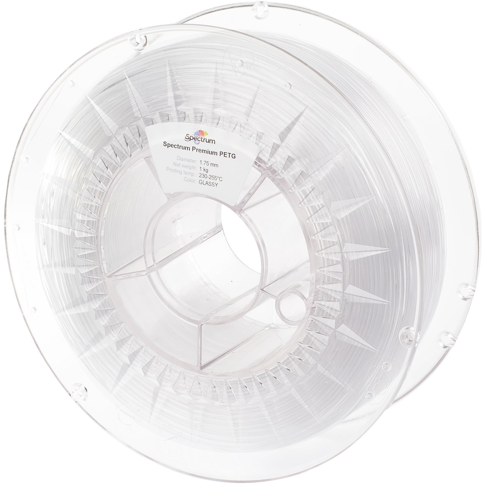 Spectrum 3D nyomtatószál, Premium PET-G, 1,75 mm, Glassy, 1 kg (80054)