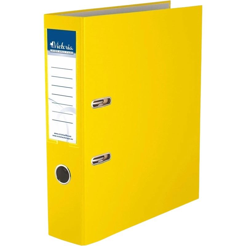 Victoria Basic iratrendező 75mm gerincvastagság, A4 sárga (IDI75SN) (IDI75SN)