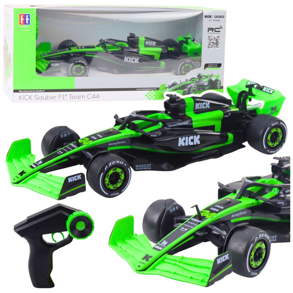 Double E Sauber F1 C44 Fekete és Zöld 1:16 Távirányítású Versenyautó