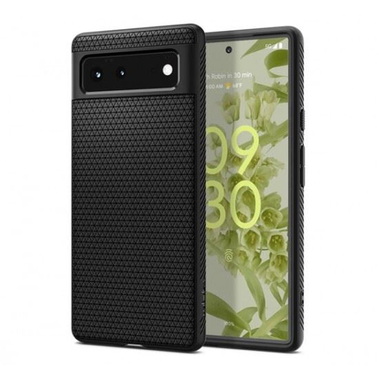Spigen Liquid Air Google Pixel 6 tok matt fekete (ACS03436) (ACS03436)