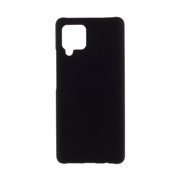 Műanyag telefonvédő (gumírozott) FEKETE [Samsung Galaxy A42 5G (SM-A425F)] (5996591018881)