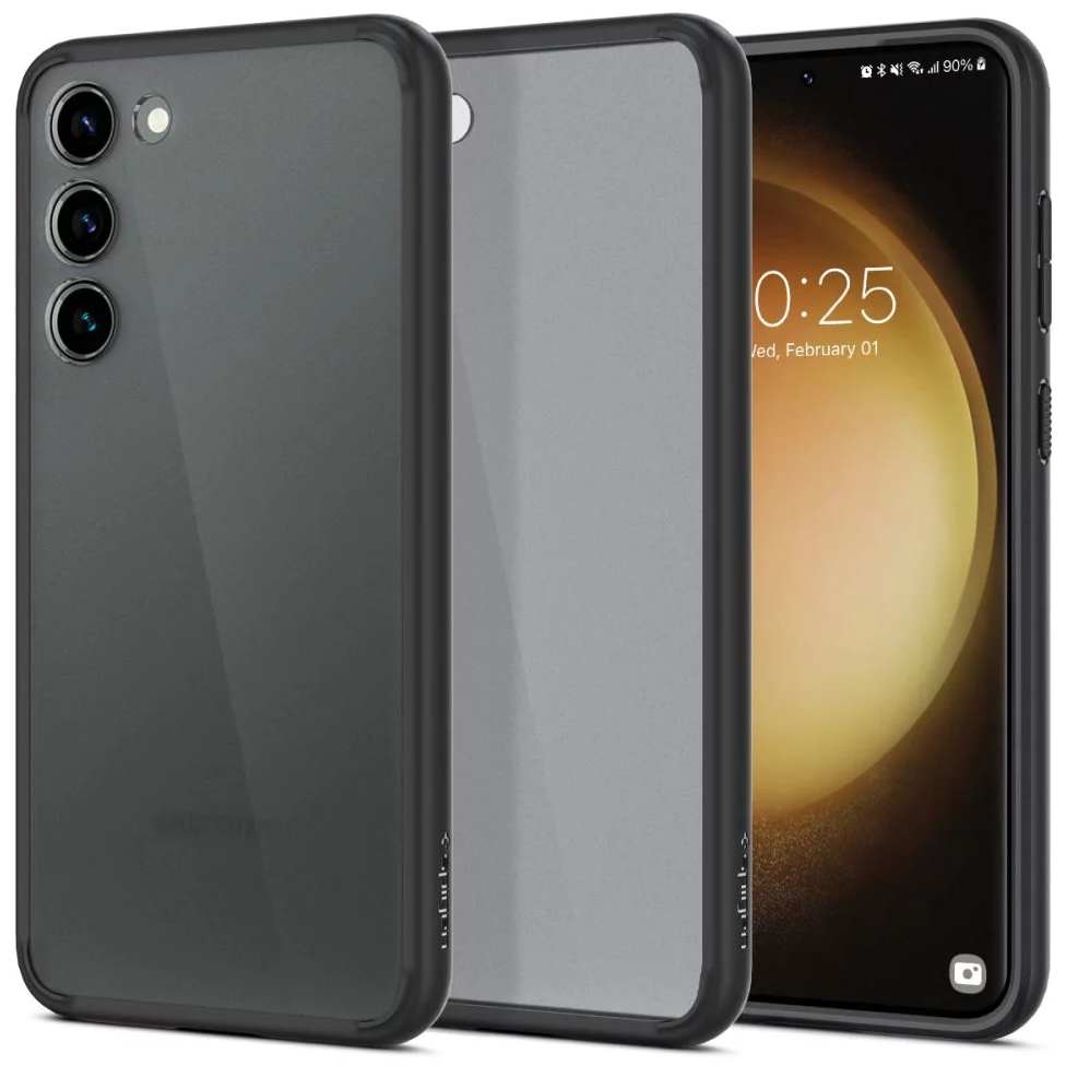 Spigen Ultra Hybrid Samsung Galaxy S23 tok füstszínű-fekete (ACS05716) (ACS05716)