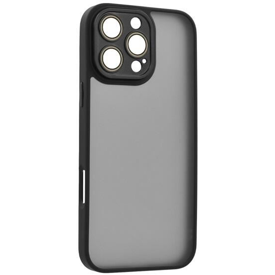 Gigapack Apple iPhone 16 Pro Max 5G szilikon tok akril hátlappal fekete (GP-160104) (GP-160104)