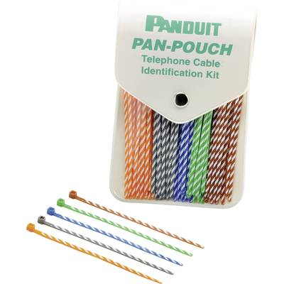 Panduit PP5X50F PP5X50F Kábelkötöző 102 mm 2.50 mm Kék, Narancs, Zöld, Barna, Szürke Színes jelöléssel 250 db (PP5X50F)