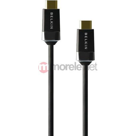 HDMI кабел, Belkin, мъжки - мъжки, 2 м, черен