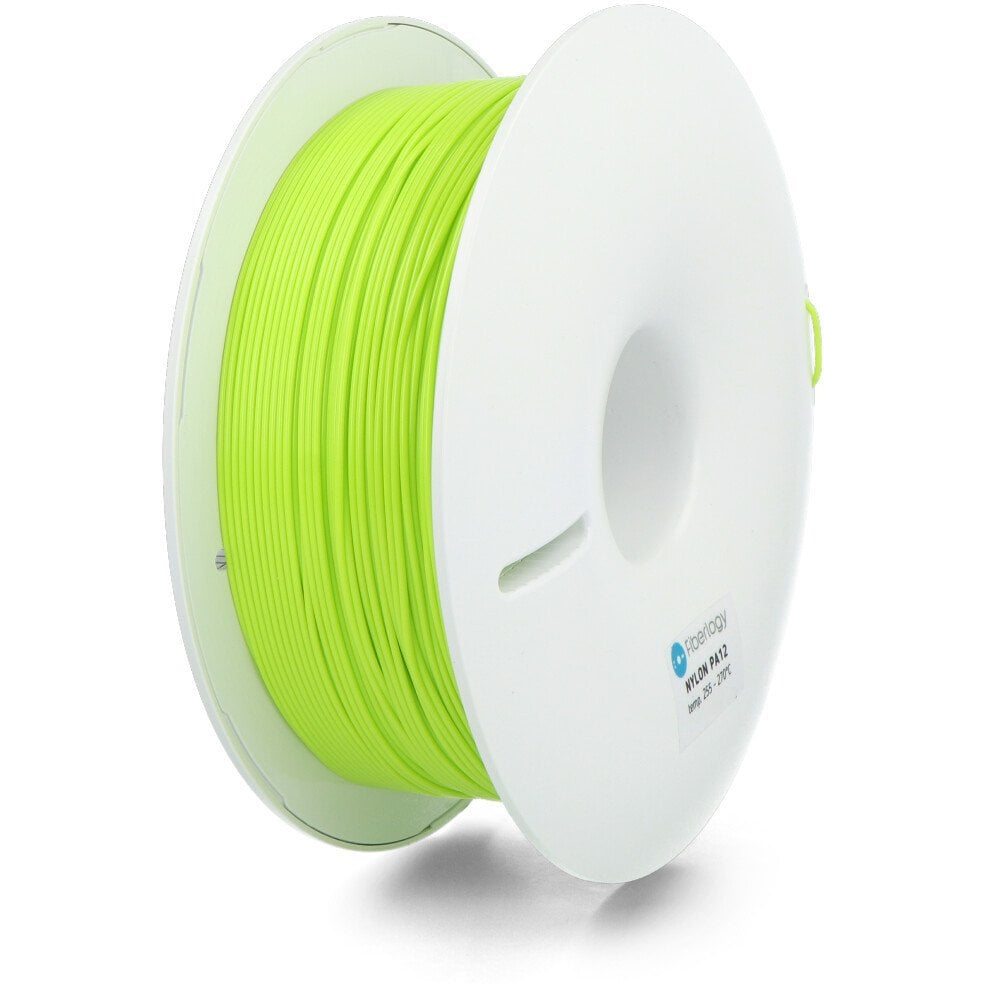 Fiberlogy PA12-LGREEN-175-075 NYLON PA12 3D nyomtatószál PA12 vegyileg ellenálló, hőálló 1.75 mm 750 g Light Green, Világoszöld 1 db (FLA-25004)