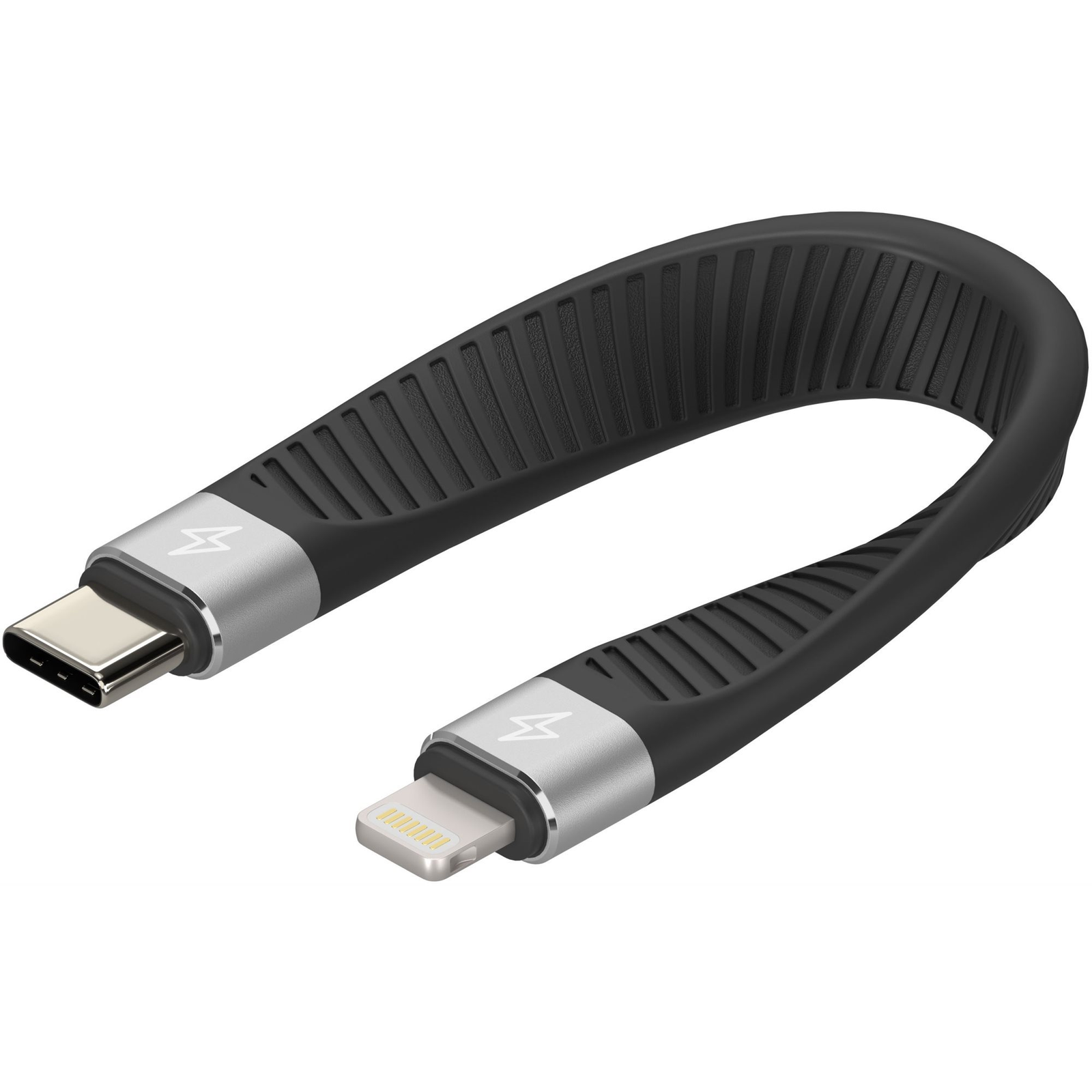 AlzaPower FlexCore USB-C to Lightning MFi fekete (APW-ADTCMFI10B)