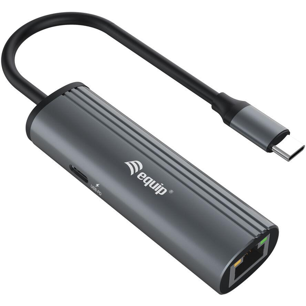 Equip 133486 dokkoló állomás és port replikátor USB C-típus Fekete, Szürke