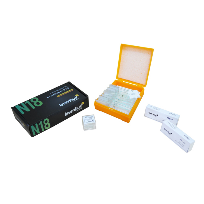 Levenhuk N18 NG Botanikai és zoológiai előkészített tárgylemezkészlet (29276)