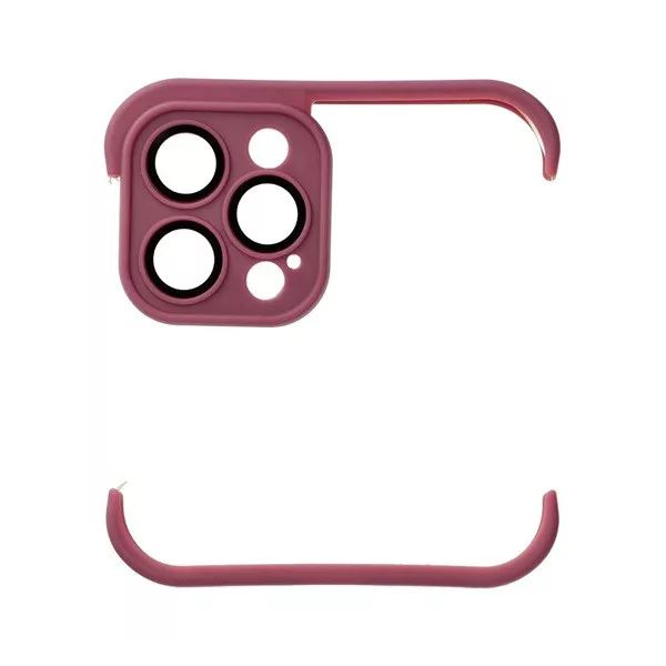 Mini bumper Apple iPhone 12 Pro szilikon tok cseresznye (74462) (MI74462)