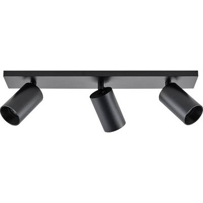 Deko Light 348250 Can Tilt eckig, 3x 7,5 W GU10, Schwarz Mennyezetre építhető lámpa GU10 7.5 W Fekete (348250)