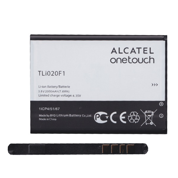 Alcatel akku 2000mAh LI-ION  U5 3G (OT-4047D) / Pixi 4 5 (OT-5010) / Pop C7 (OT-7041D) "Gigapack csomagolás" (TLI020F1 / CAB2000010C1)