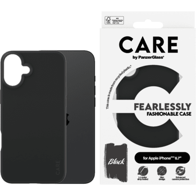 PanzerGlass Care Fashion Colors Apple iPhone 16 Plus Telefon tok - Fekete (1395)