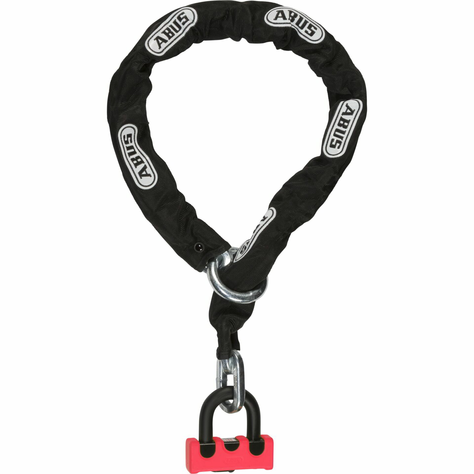 ABUS Granit Power XS 67/105HB50 +10KS120 kerékpár biztonsági lakat Piros +lánc Fekete (59715)