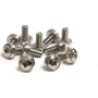  StarTech StarTech.com 50 Pkg M6 Mounting Screws for Server Rack Cabinet, Screw, Silver, 218 g, 50 pc(s), 75 mm, 124 mm