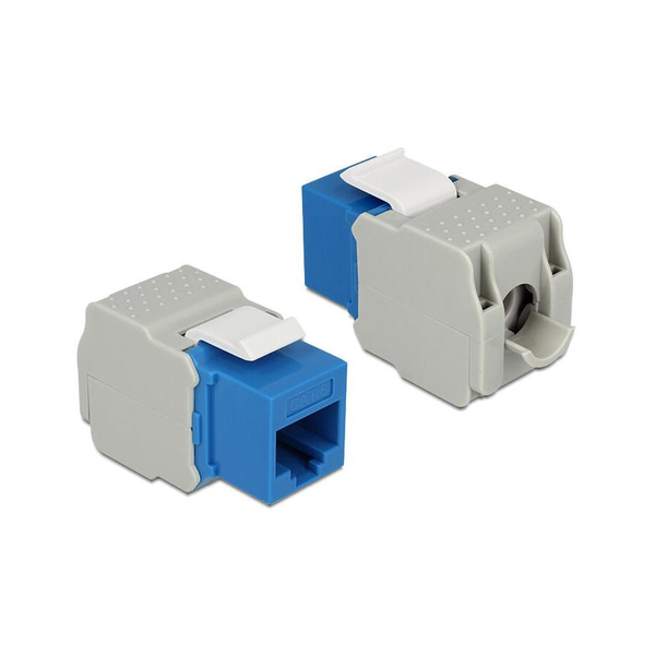 Keystone modul s RJ45 konektorom pre LSA Cat.6 UTP modrý Delock 86343