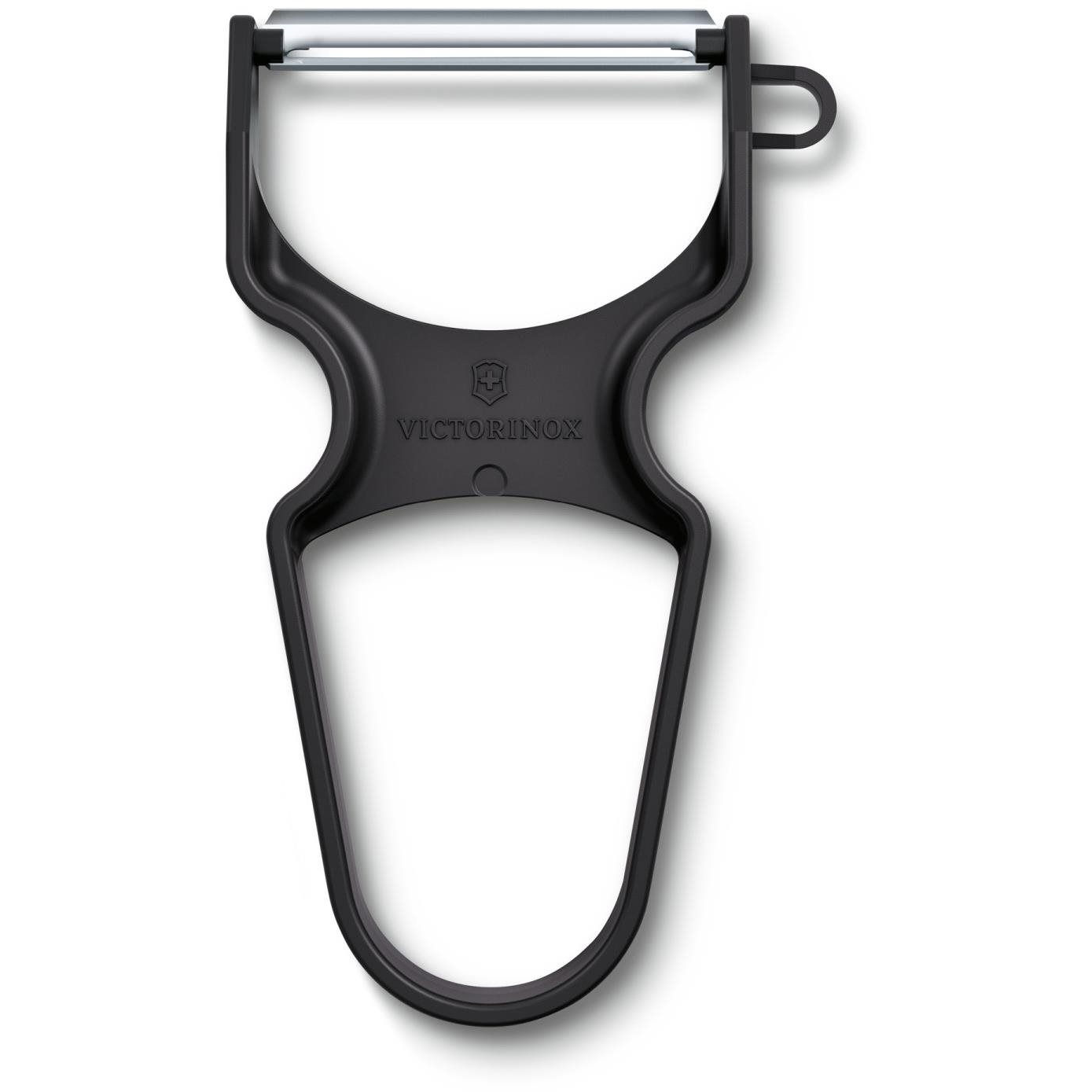 Victorinox Rapid zöldséghámozó egyenes pengével, műanyag, fekete (6.0930.3)