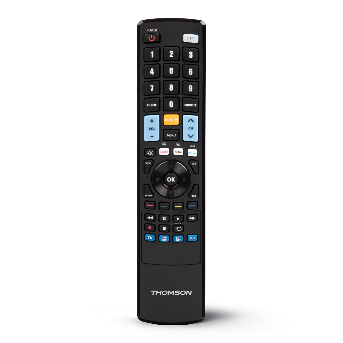 Thomson ROC4301 távirányító Vezeték nélküli infravörös Audió, DVD/Blu-ray, STB, TV, VCR Nyomógombok (132679)