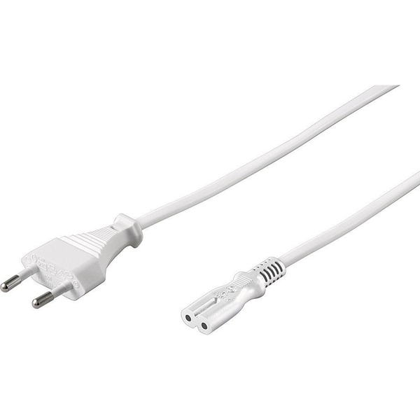 Microconnect PE030705W cavo di alimentazione Bianco 0,5 m Spina di alimentazione di tipo C Accoppiatore C7
