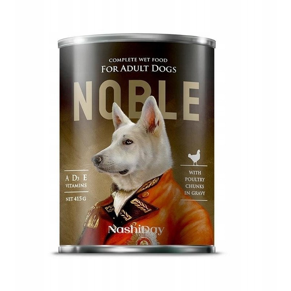 NOBLE DOG 415g  DRÓB  ( kawałki w sosie   )    /24