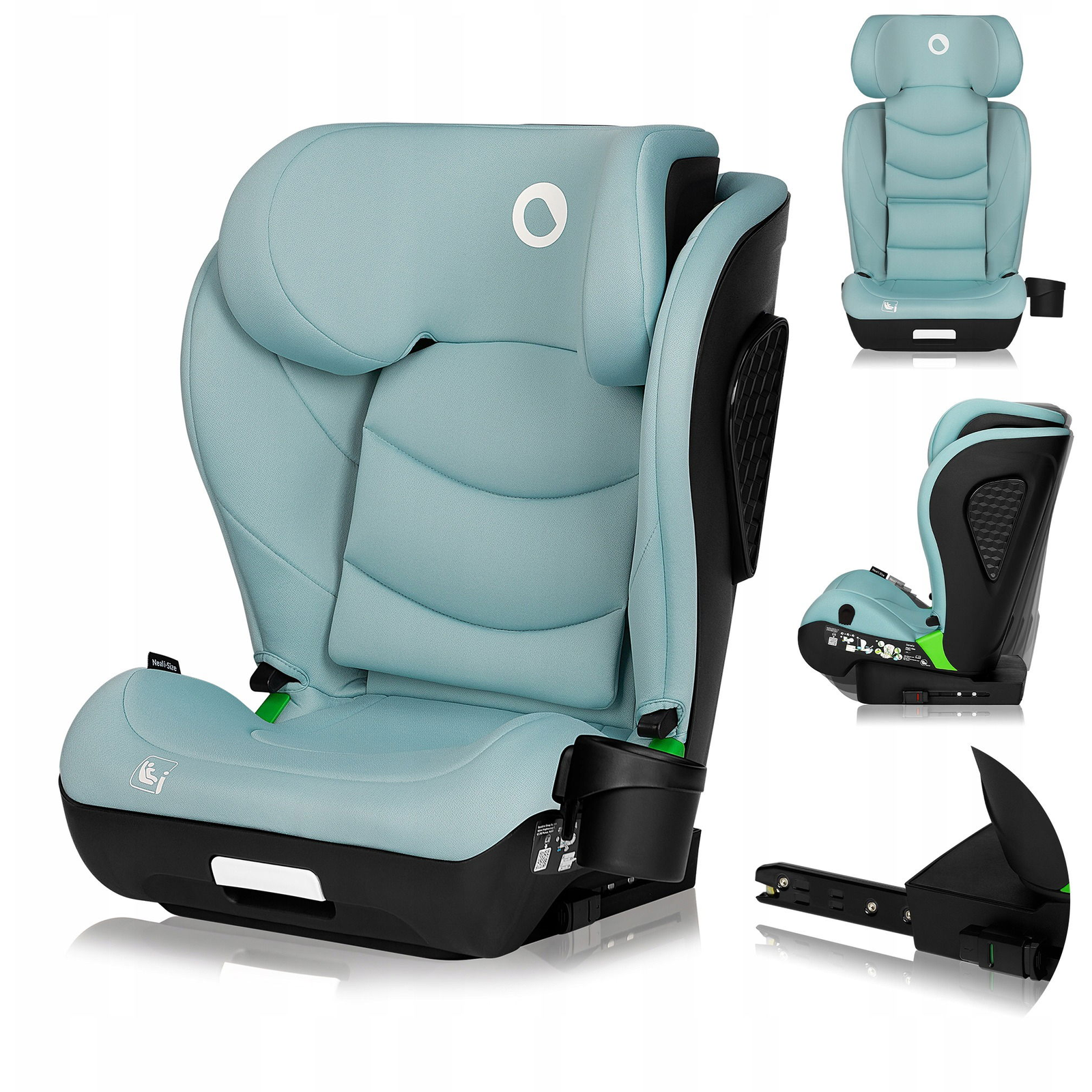 Lionelo Neal i-Size, Green Turquoise (5903771723107)