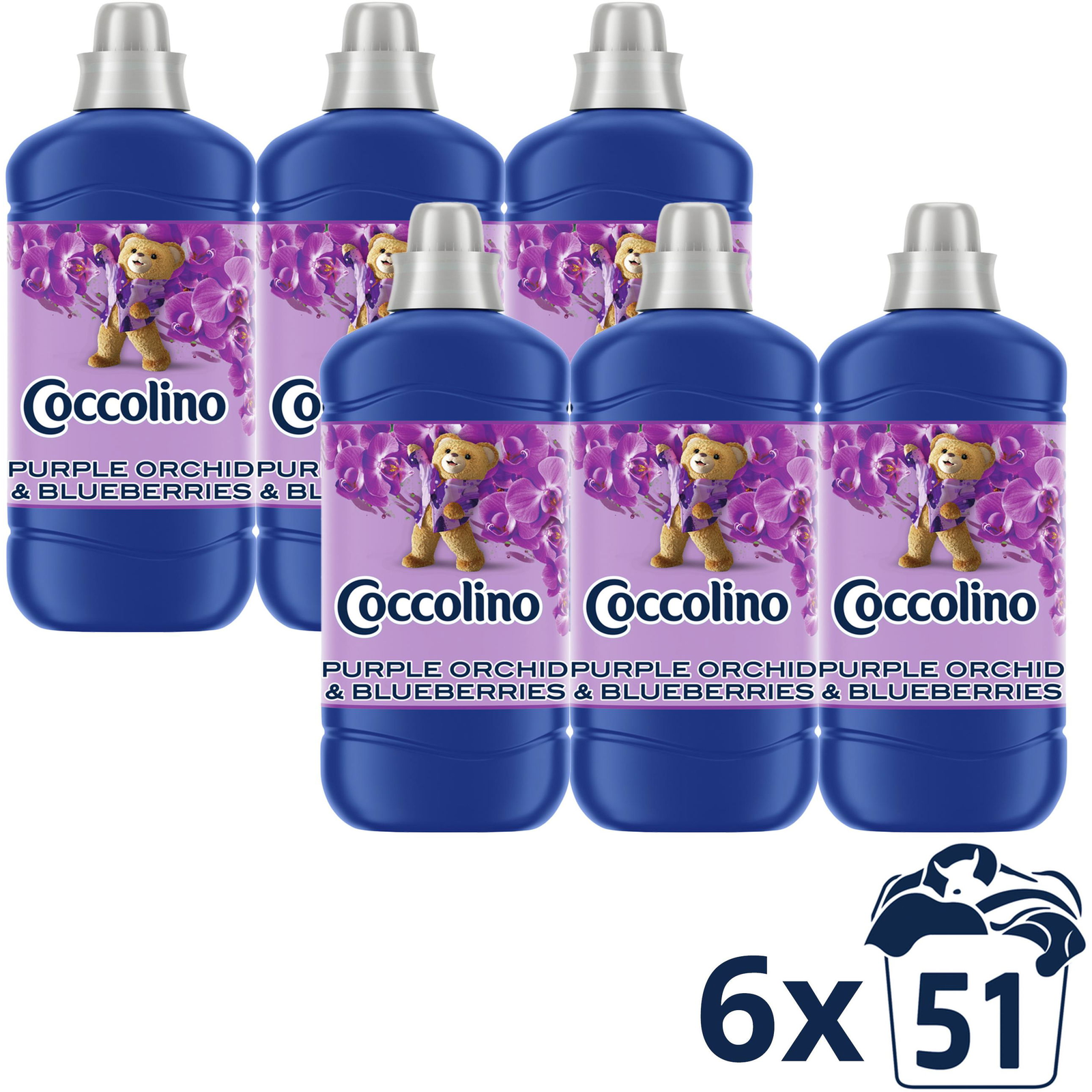 Coccolino Purple Orchid & Blueberries 6 × 1275 ml (8720181409967)
