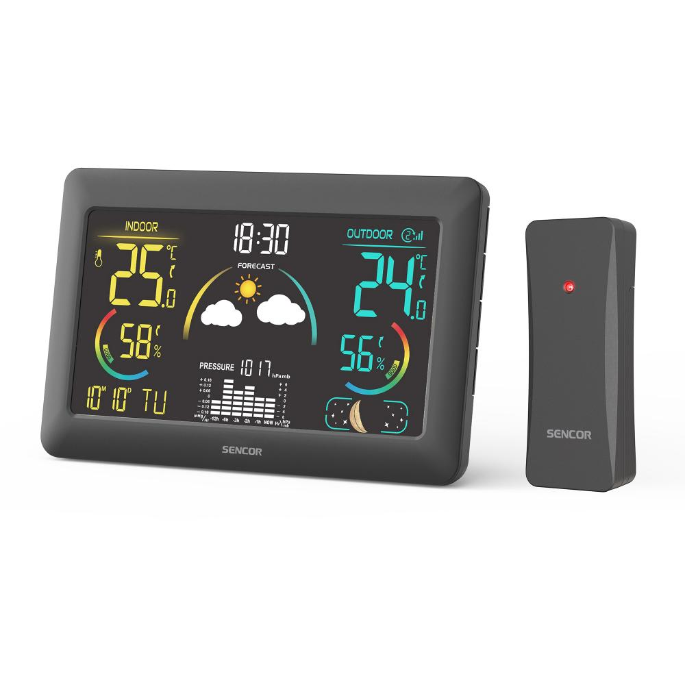 Sencor SWS 4900 Időjárás állomás - Fekete (SWS 4900)