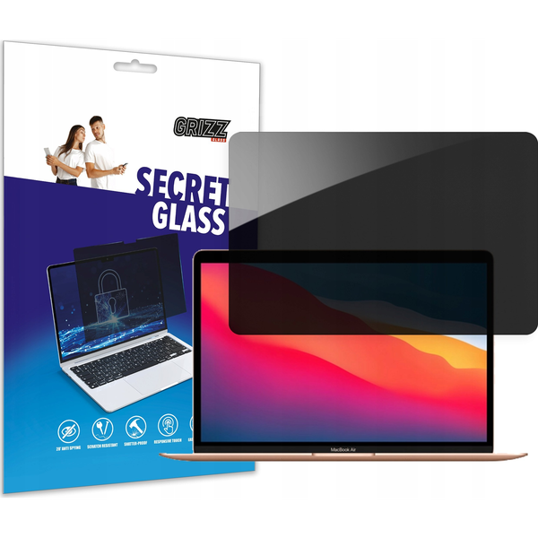 Filtr GrizzGlass Szkło prywatyzujące GrizzGlass SecretGlass do Apple MacBook Air 13,3 cala 2020