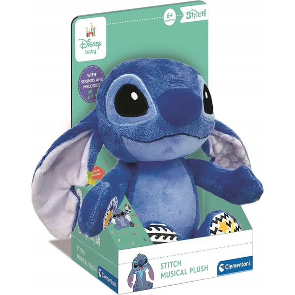 Clementoni Disney Baby Stitch Calm & Play Musical Plush