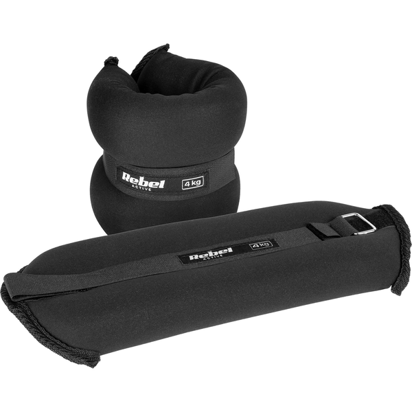 Rebel RBA-3500 boka- és csuklósúlyok 2 x 4 kg, fekete