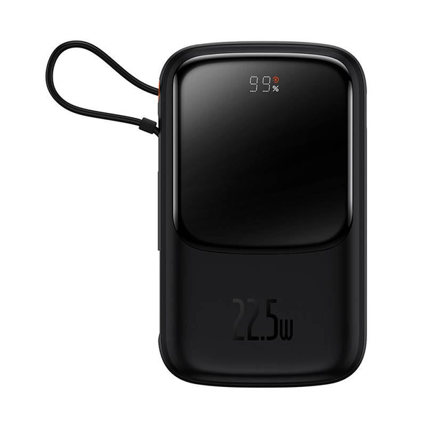 Baseus Qpow Pro Power Bank 10000mAh 20W Lightning fekete