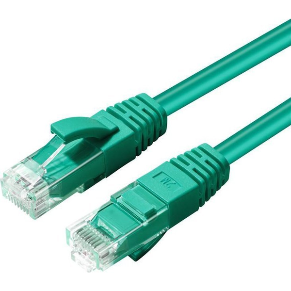  MicroConnect CAT6A UTP 0.3m Green LSZH