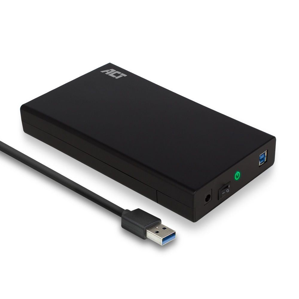 ACT AC1405 tárolóegység burkolat HDD/SSD ház Fekete 3.5" (AC1405)