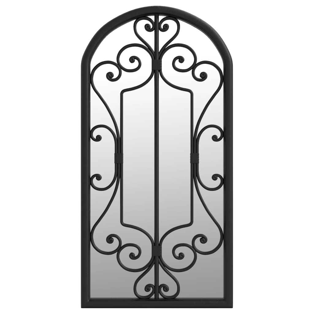 fekete vas tükör beltéri használatra 70 x 30 cm (3093546)