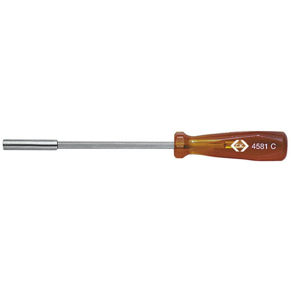 C.K. BIT csavarhúzó markolat, mágneses bittartóval 1/4 (6.3 mm) 125 mm (T4581) (T4581)