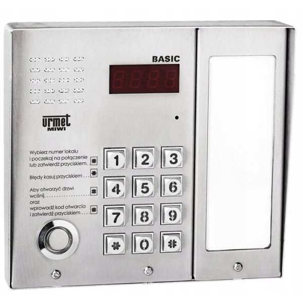 Book on Demand Ltd. 1062/106D Urmet Panel cyfrowy BASIC z mod. info. oraz czytnikiem DALLAS