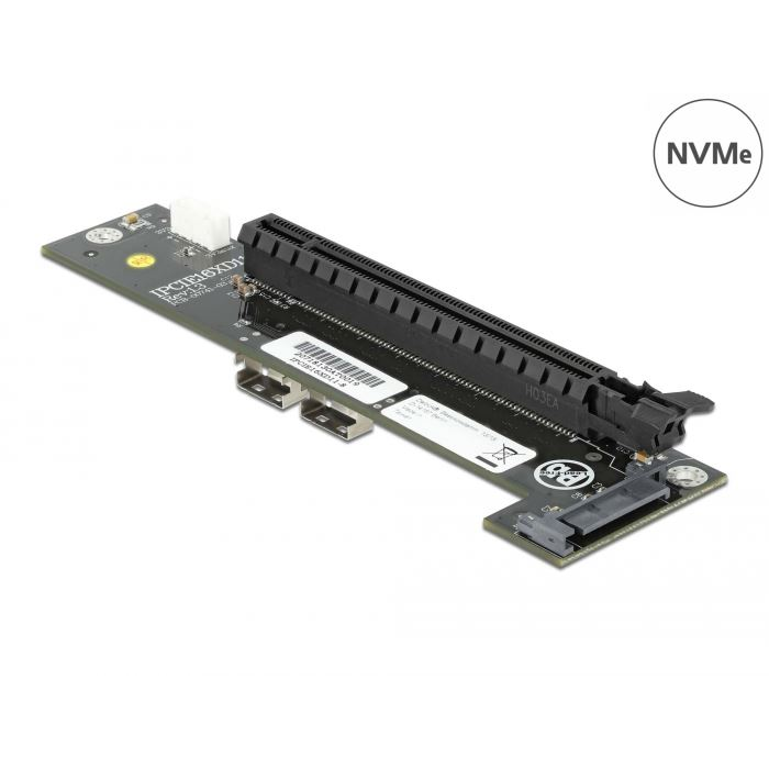 Delock 2 x SFF-8654 - PCIe x16 elágazás (64148) (64148)