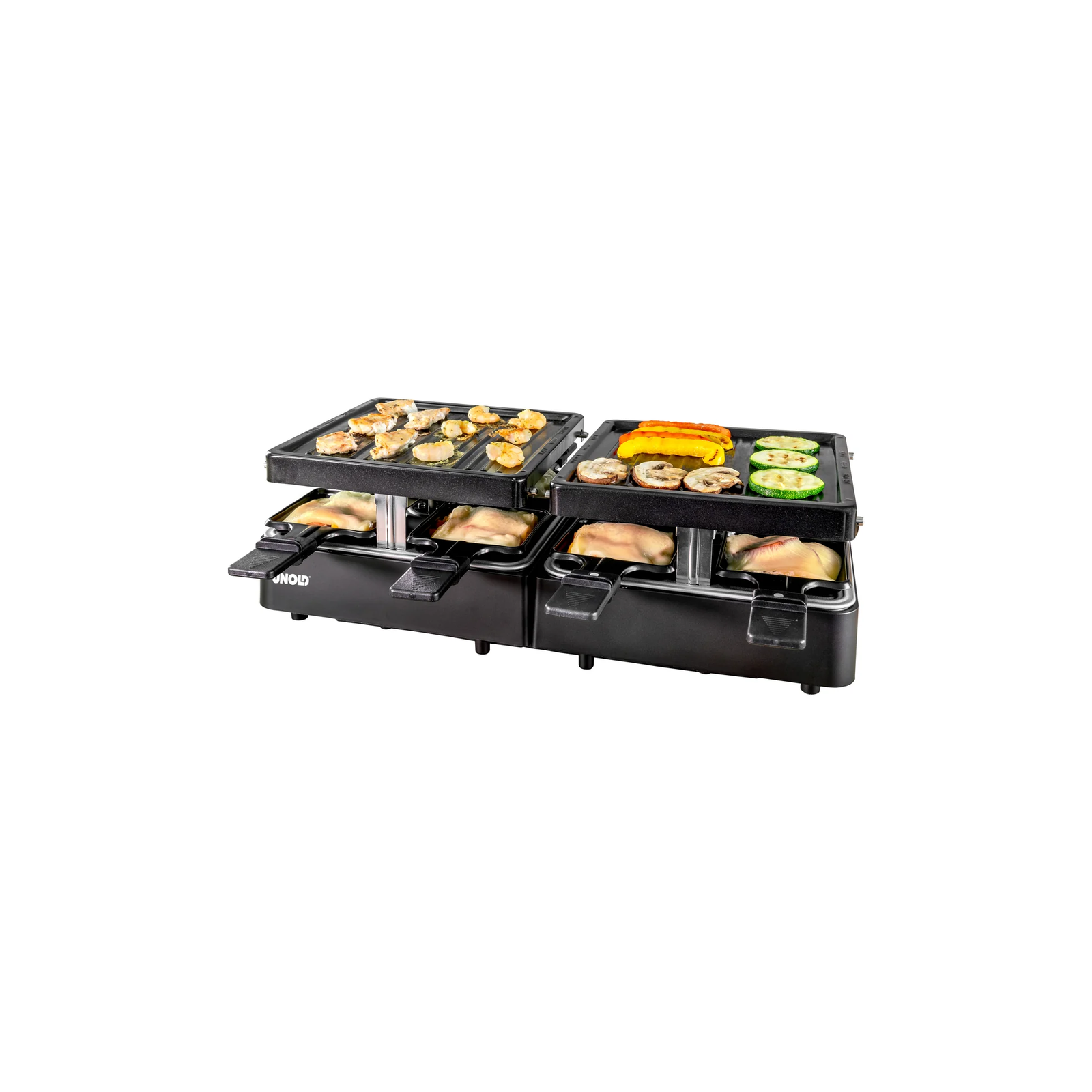 Unold 48755 Raclette Extandable Grillsütő 1300 Watt - Ezüst (48755)