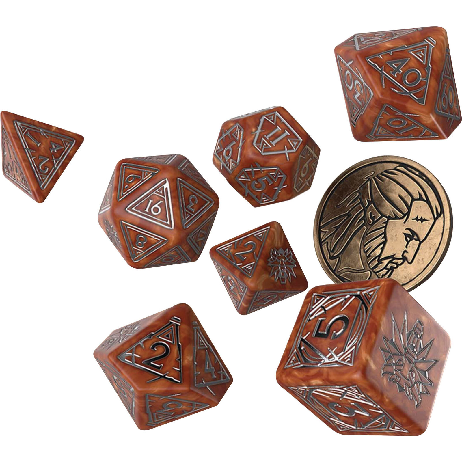 Witcher: Geralt - The Monster Slayer Dobókocka szett (7db/csomag) (GAM37529)