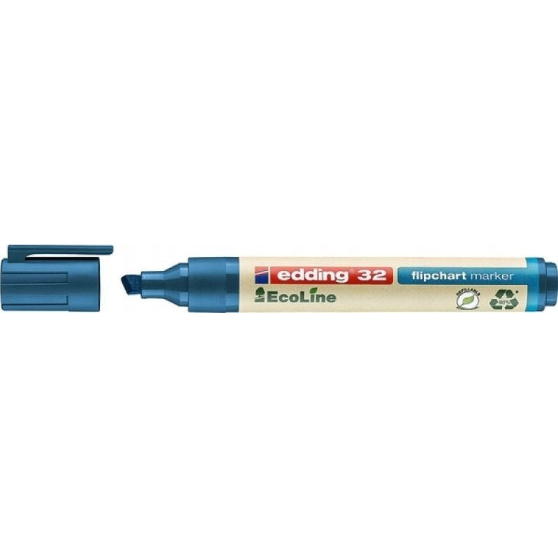 Edding 4-32003 Flipchart jelölő 32 EcoLine Ék alakú hegy 1 - 5 mm Kék 1 db (ED-32003)