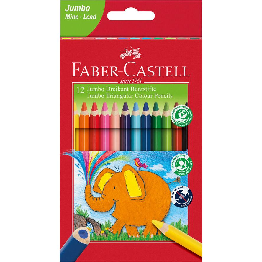 Faber-Castell 116501 Jumbo színes ceruza készlet (12 db / csomag) (116501)