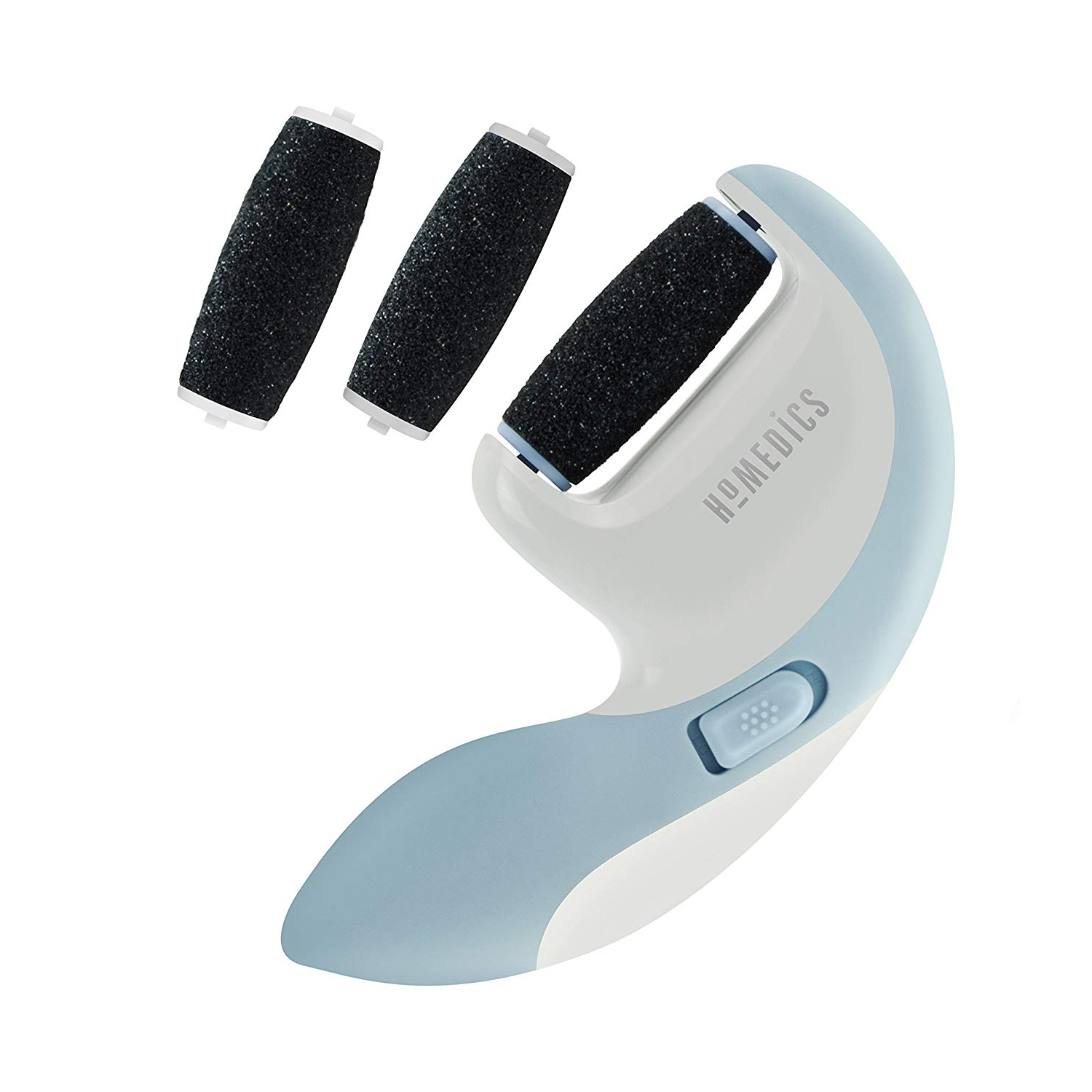 HoMedics PED-1200-EU elektromos bőrkeményedés eltávolító Kék, Fehér (PED-1200-EU)