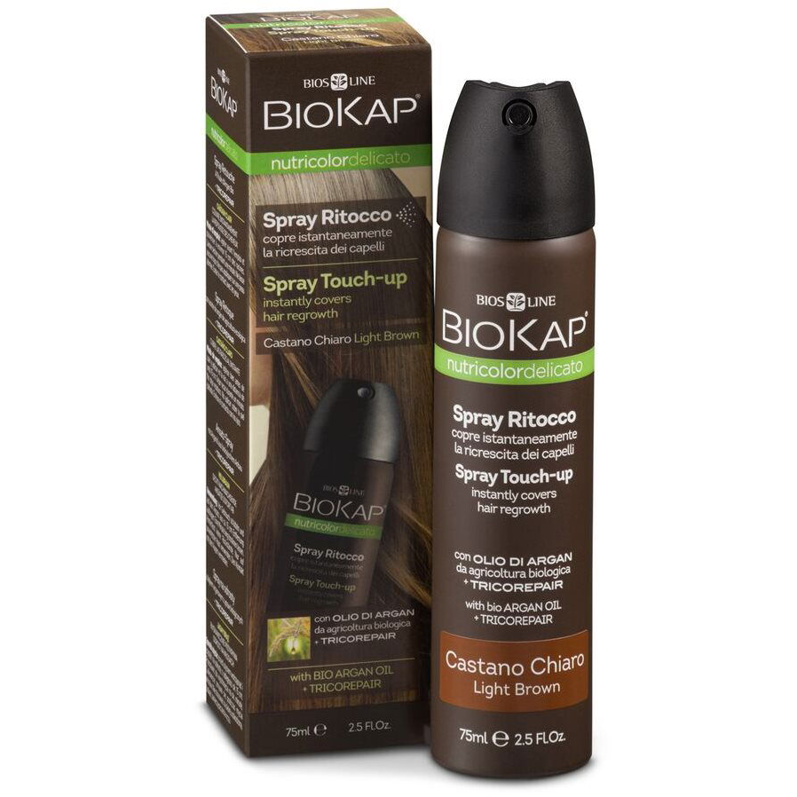 BIOKAP Nutricolor Delicato Spray Touch Up Light Brown 75 ml (8030243011749)