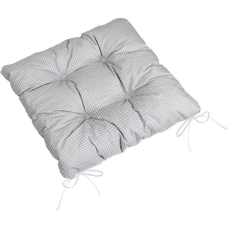 BELLATEX Ülőpárna ADÉLA, 41\904 steppelt 40 × 40, kockás, szürke-fehér (13203)