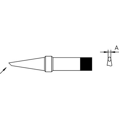 Weller PT pákahegy, forrasztóhegy PT-F8 kúpos, egyoldalt lapított, lecsapott hegy 1.2 mm (54123899)