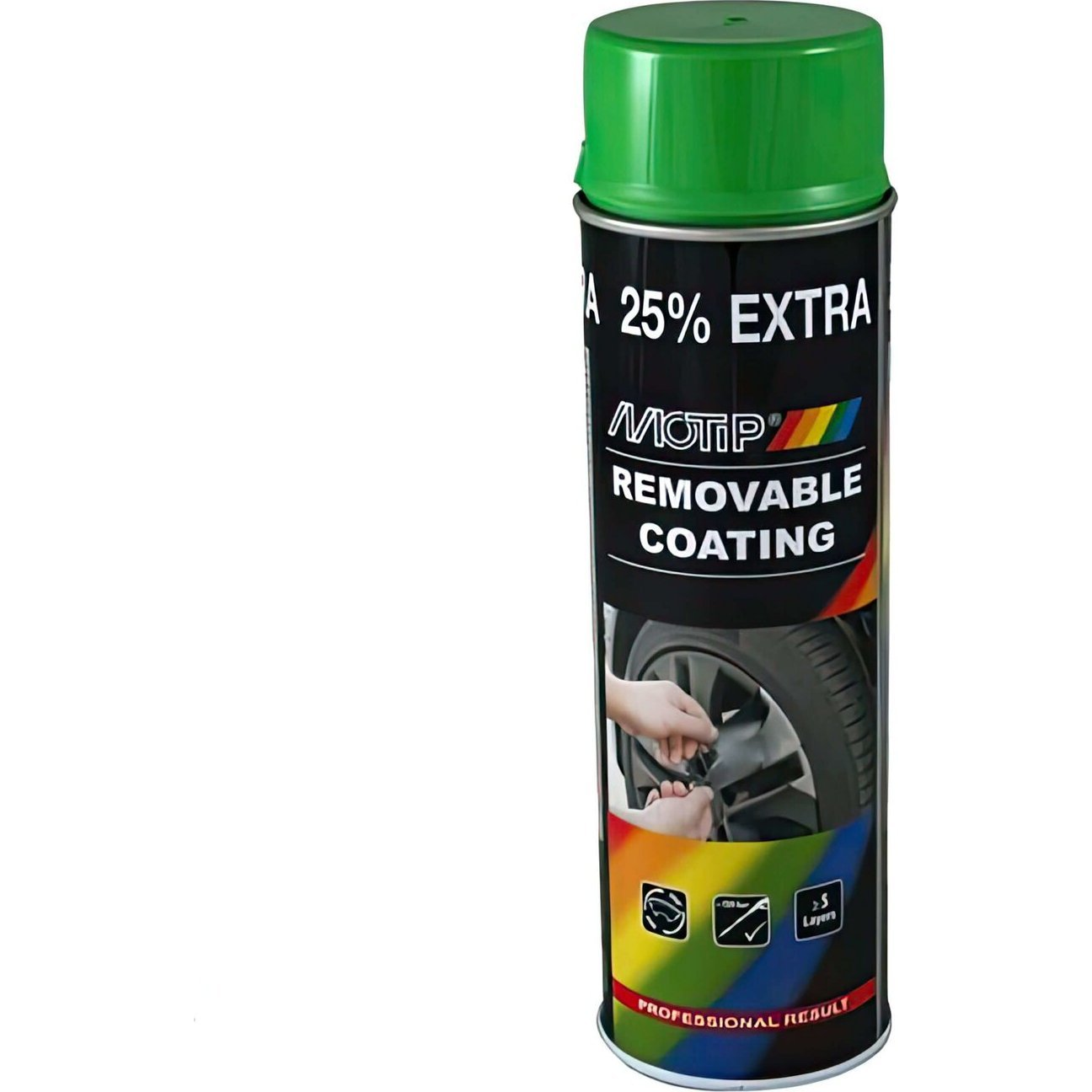 Motip MX_MOT04305 Eltávolítható Bevonat Sprayplast 500ml - Zöld (04305)