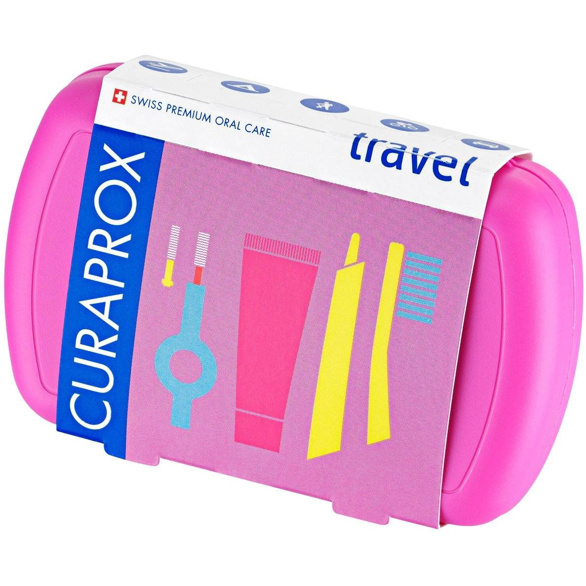 CURAPROX Travel set, rózsaszín (7612412429886)